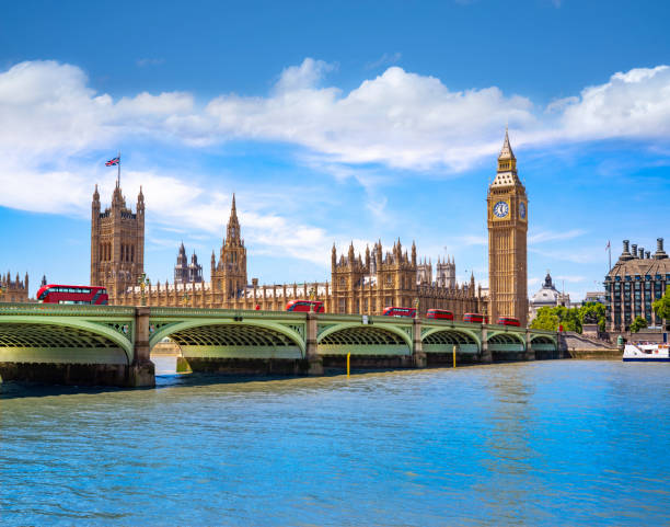 istock London Big Ben tower, Westminster bridge over Thames river England UK 1434143844