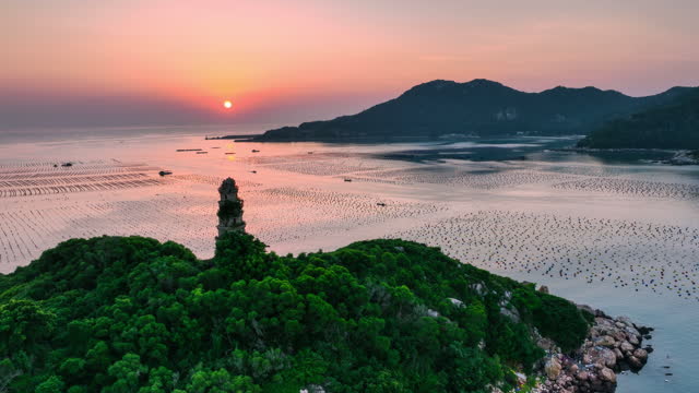 The Beautiful Sunrise of Guangdong Island