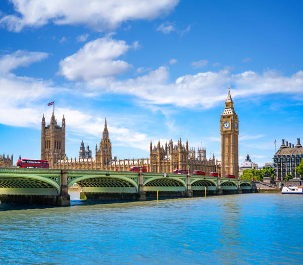 istock London Big Ben tower, Westminster bridge over Thames river England UK 1434144175