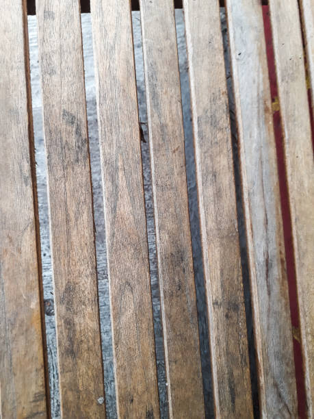 istock Neatly lined wood texture photo, background 1434145000