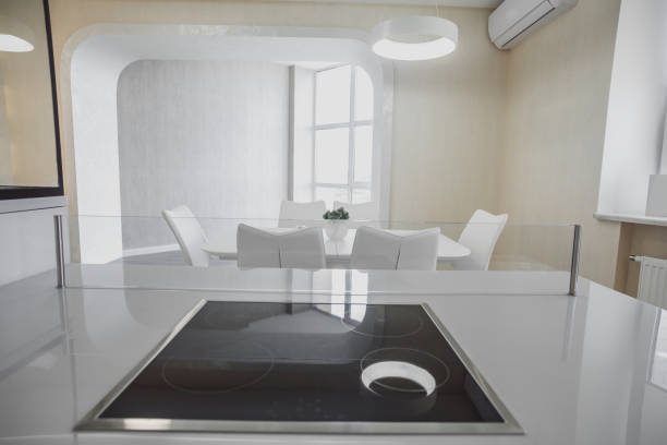istock Modern electric stove surface in the kitchen close up 1434147772