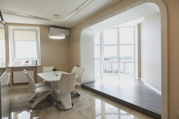 istock Beautiful modern apartment interior. Real estate concept. 1434147835