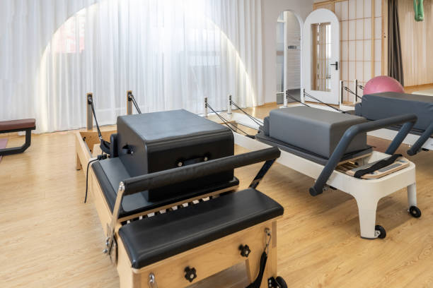istock Fitness equipment in yoga studio 1434148571