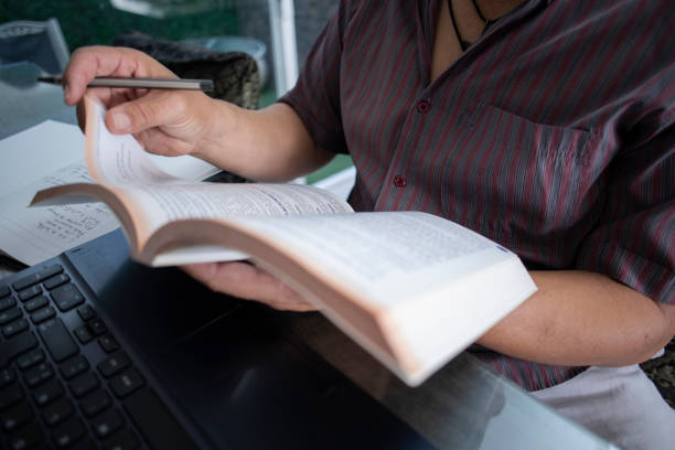 seniors taking online classes at home
