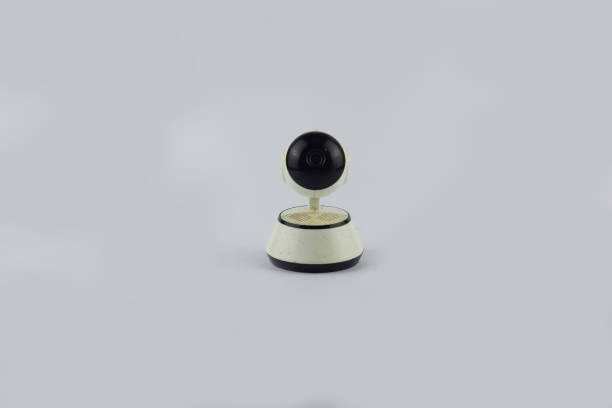 istock Old cctv camera isolated at white bacground ftont view 1434154790