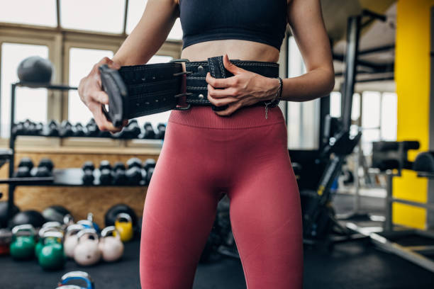 istock Woman preparing for weightlifting 1434155707