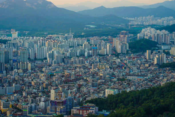 istock Apartment Landscape in Seoul, Korea 1434157105