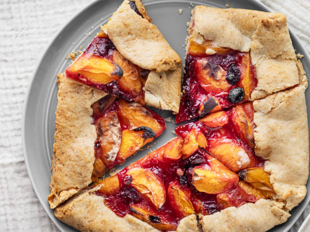 istock Galette, Peach galette, Homemade peach galette 1434158504