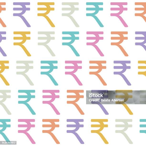 Rupee Html Code Indian Rupee Symbol Vector Pattern Seamless Background Colorful ...