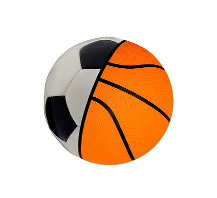 football with baketball - concept sports balls