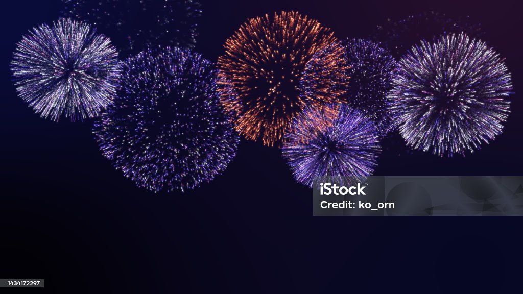 Distance Firework Background Seamless Loop Fireworks Celebration Background Stock Photo - Download ...
