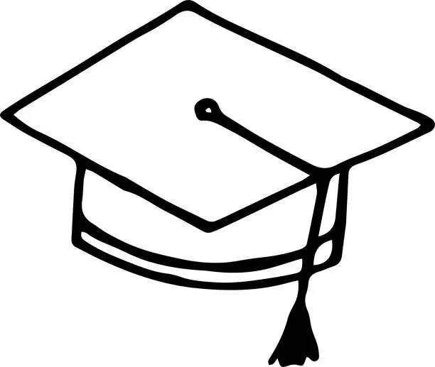 Vector illustration of Graduate hat