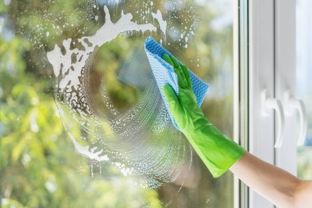 istock hand wash window with soap foam at home 1434179020