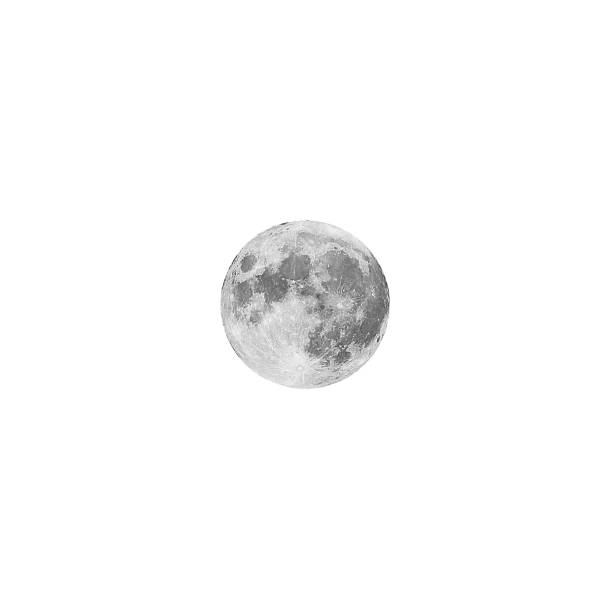 istock Big full moon with a white background and lunar craters can be seen 1434180939