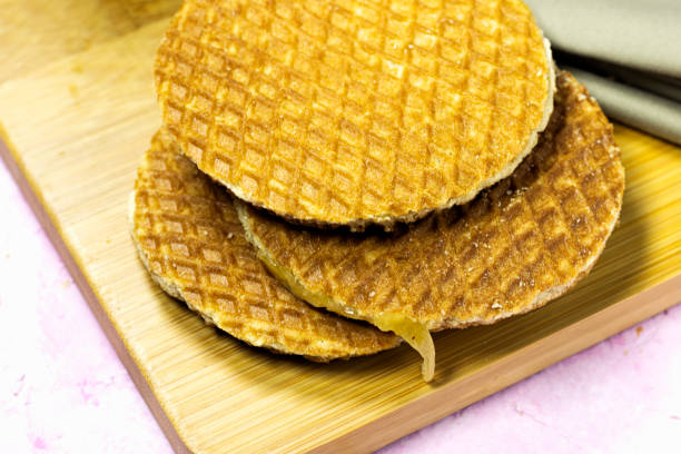 istock homemade crispy vanilla caramel waffles 1434187641