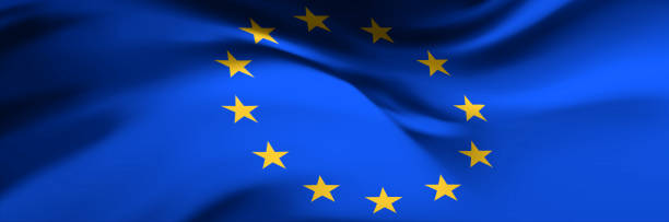 national flag of european community - 歐盟旗 幅插畫檔、美工圖案、卡通及圖標