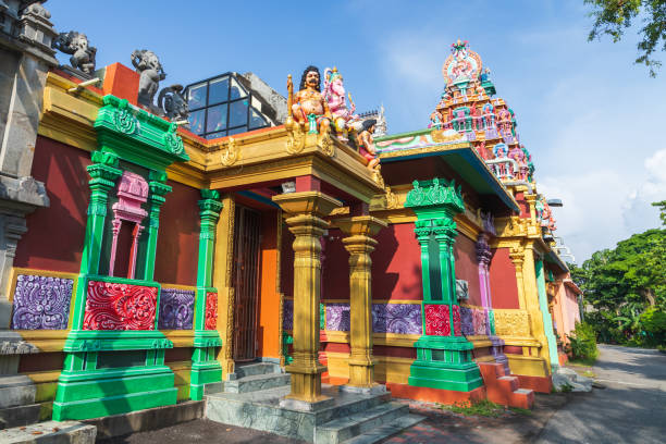 temple sri kaileswaram, colombo, sri lanka - gopuram architecture and buildings temple sri lanka photos et images de collection