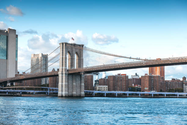 istock Renewed Brooklyn Bridge, shine bright after cleaning 1434197156