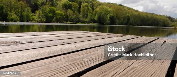 Wooden Pier Stock Photo - Download Image Now - Lake, Jetty, Forest