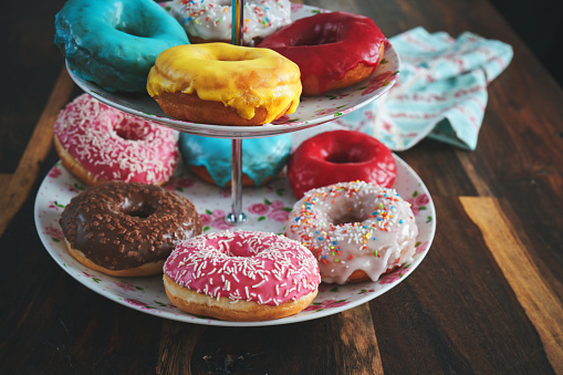 Donuts with Icing and Chocolate