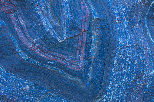 The texture of an iron ore mineral rock, a type of iron ore with impurities