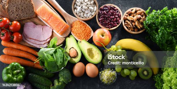 Food Products Recommended For Pregnancy Healthy Diet Stock Photo - Download Image Now