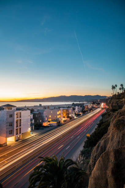 istock Santa monica highway sunset 1434221337