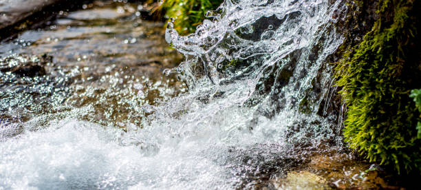 istock Pure and crystal clear water splashing 1434228784