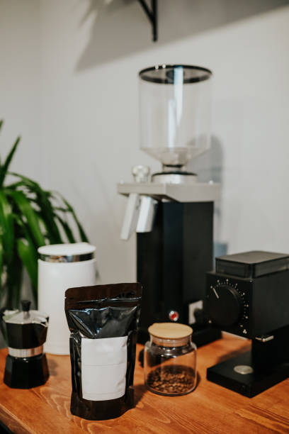 istock Over The Counter Packaged Aromatic Filter Coffee And Filter Coffee Preparation Equipment 1434233673