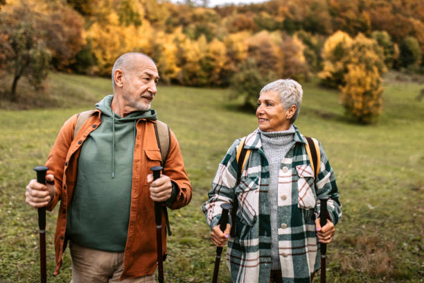 istock Enjoying hiking nature with her husband 1434234565