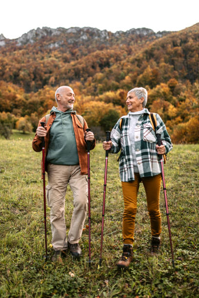 istock Enjoying hiking nature with her husband 1434234628