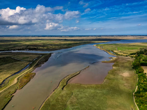 istock Aerial view of River Waveney 1434242072
