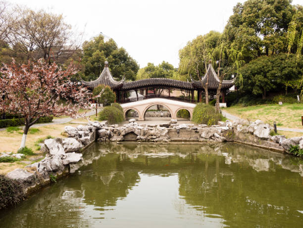 istock Springtime at classical Chinese garden in Suzhou 1434248726