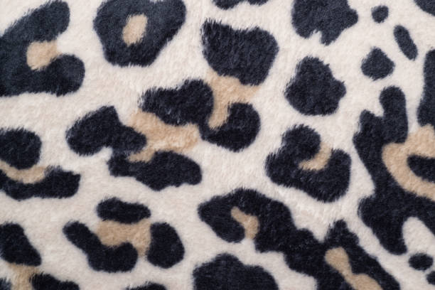 istock Leopard skin pattern on a blanket with black and white colors, safari theme. 1434261603