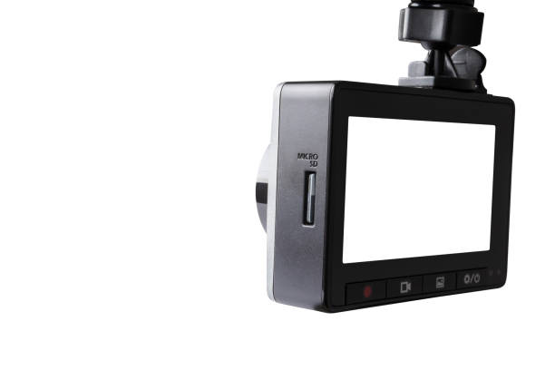 istock Car CCTV camera video recorder isolated on white background 1434262952
