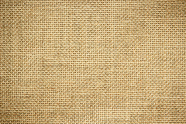 istock Jute hessian sackcloth burlap woven, linen texture pattern background in light beige cream brown color blank. Natural weaving canvas fiber line cotton cloth textured as clean organic for decoration. 1434263426