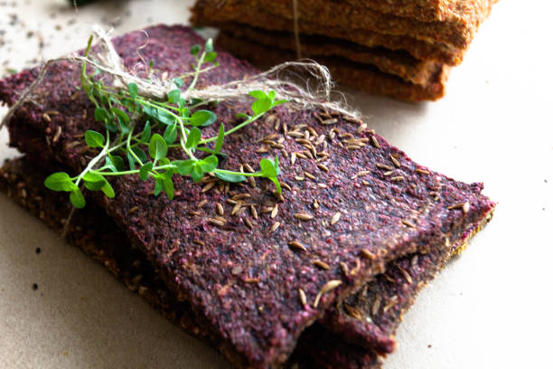 istock Various types of gluten-free crusty bread, a snack cooked in a dehydrator. 1434263458