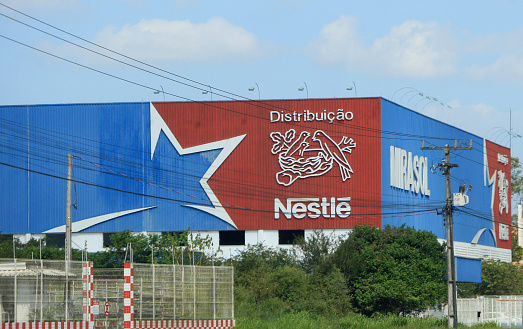 feira de santana, bahia, brazil - october 8, 2022: Nestle factory in the city of Feira de Santana.