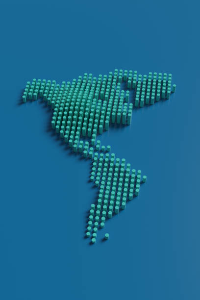istock America map with green columns. 3d illustration. 1434275804