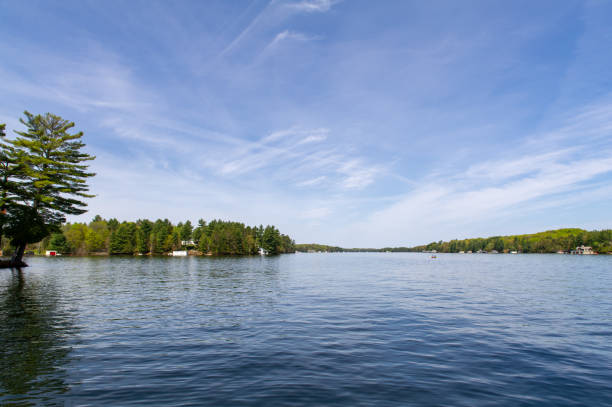 istock Lake view from a cottage dock in Muskoka 1434277752
