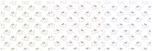 istock Set of Halloween Seamless Pattern Design With Witch, Haunted House, Pumpkins or Bats in Template Hand Drawn Cartoon Flat Illustration 1434281871