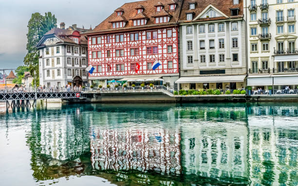 istock Inner Harbor Buildings Reflection Lucerne Switzerland 1434284068