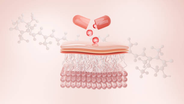 istock Astaxanthin serum on skin cell 1434287395