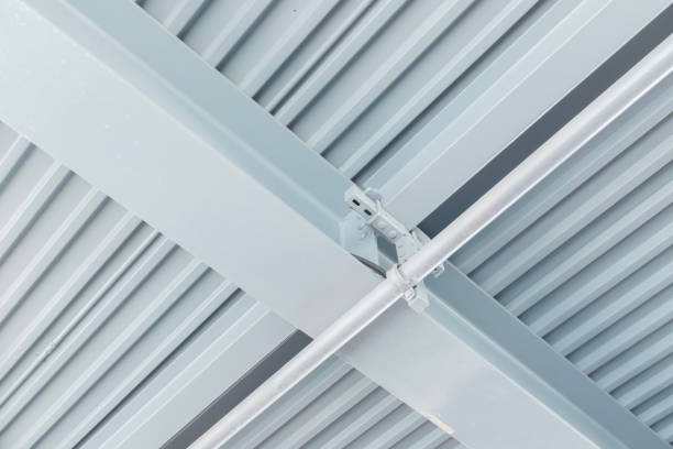 istock Architecture concept, structure girders, metal skeleton 1434290294
