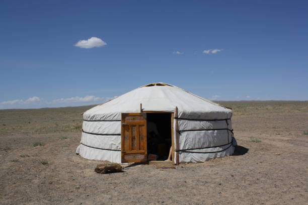 istock The lonely tent (ger) in the desolate Gobi Desert, Umnugovi, Mongolia. 1434295656