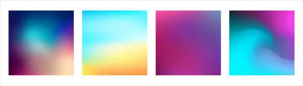 Vector illustration of Abstract Blurred Colorful Background