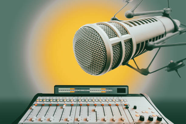 istock Professional microphone and sound mixer 1434308836