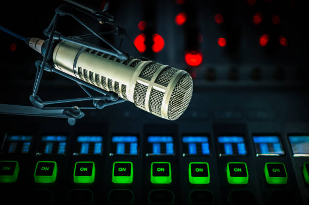 istock Professional microphone and sound mixer 1434308838