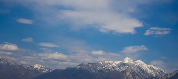 Snowcapped mountains in Utah, USA