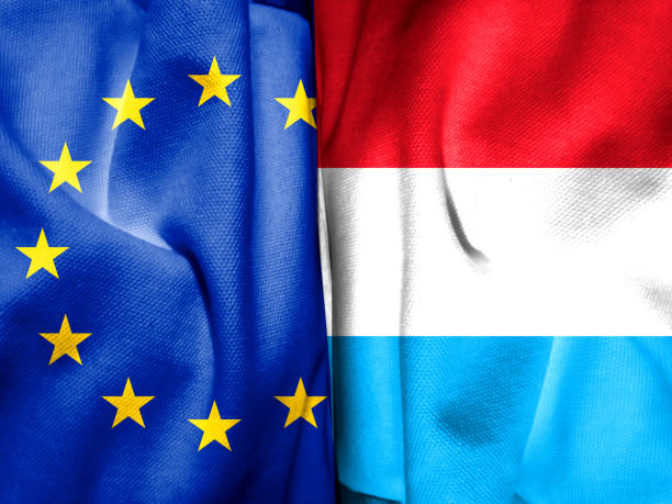 istock EU member states. EU flag with Luxembourg flag 1434314258
